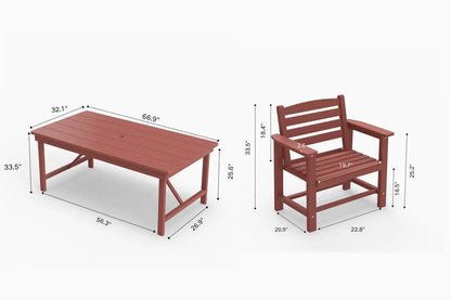 HDPE Outdoor Dining Set