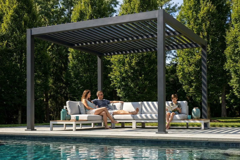 Patio Kingdom Louvered Pergola