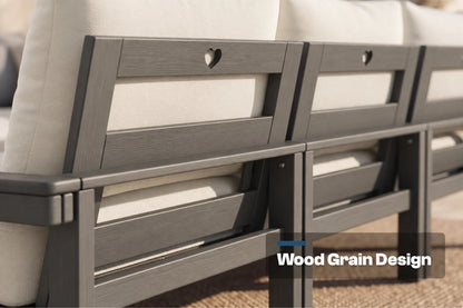 HDPE Sectional Patio Couch Set