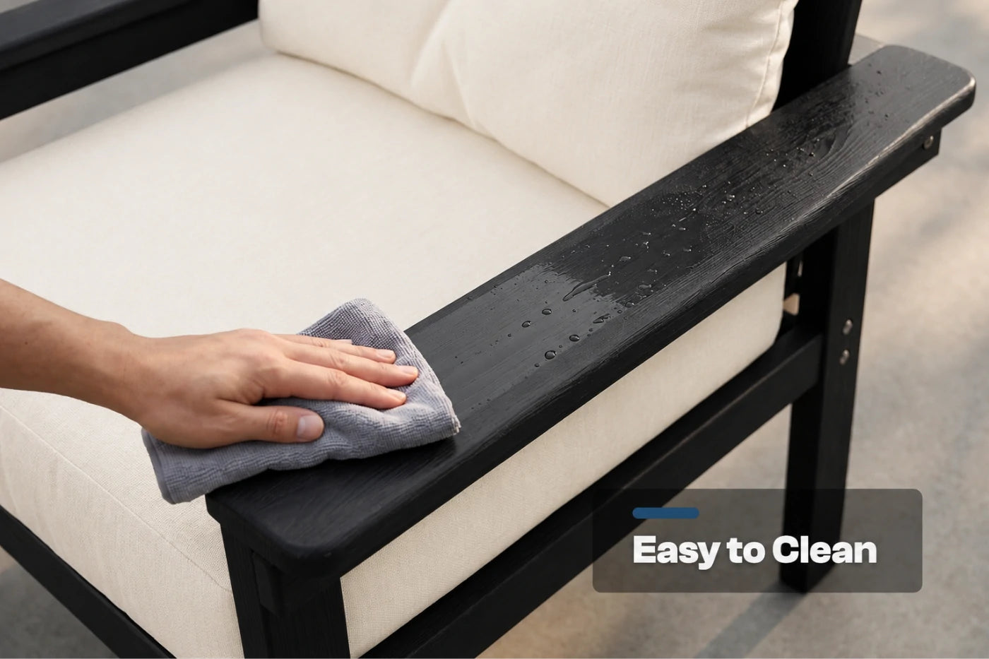 HDPE Sectional Patio Couch Set