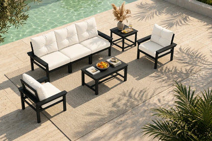 HDPE Sectional Patio Couch Set