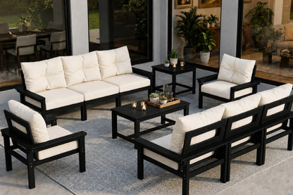 HDPE Sectional Patio Couch Set