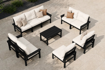 HDPE Sectional Patio Couch Set