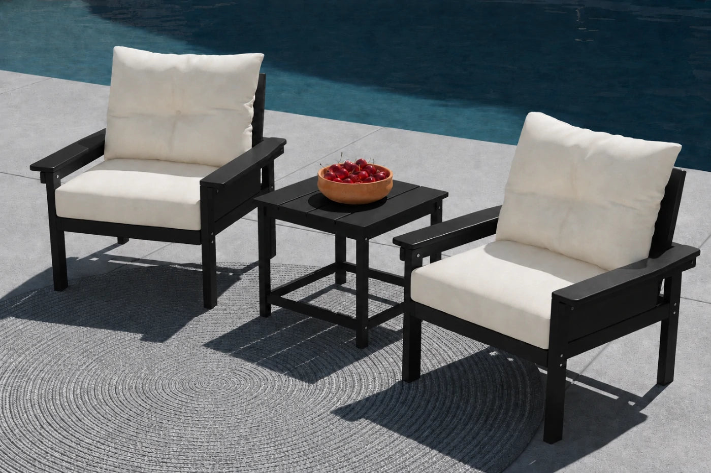 HDPE Sectional Patio Couch Set