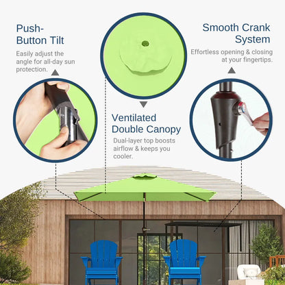 patio kingdom rectangular patio umbrella