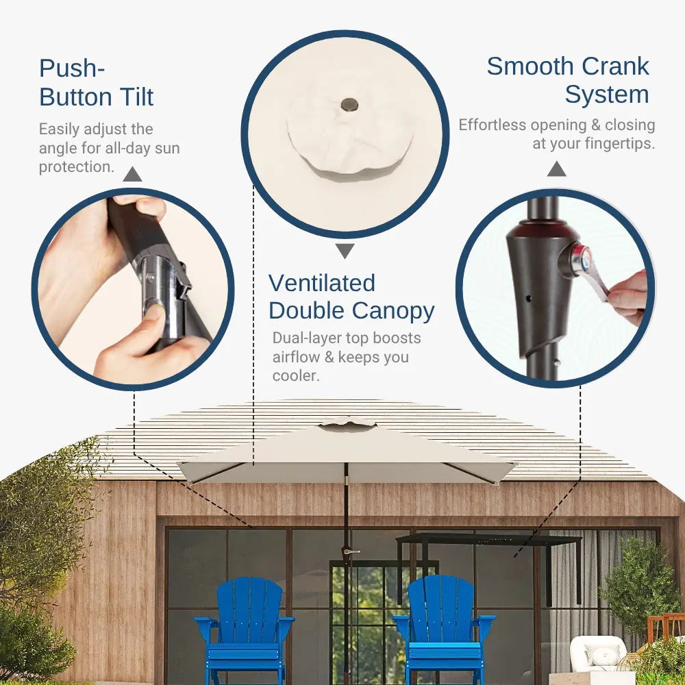 patio kingdom rectangular umbrella