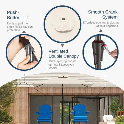 patio kingdom rectangular umbrella