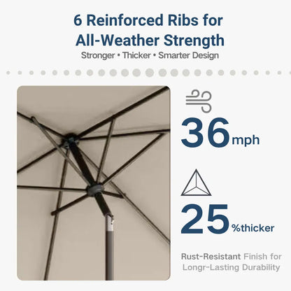 patio kingdom rectangular umbrella