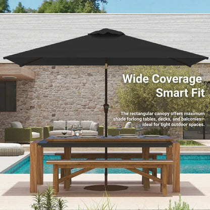 patio kingdom rectangular patio umbrella