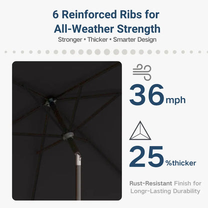 patio kingdom rectangular patio umbrella