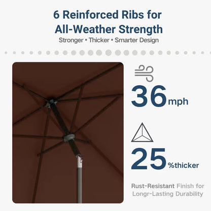 patio kingdom rectangular patio umbrella