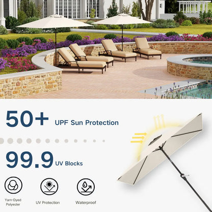 patio kingdom rectangular patio umbrella