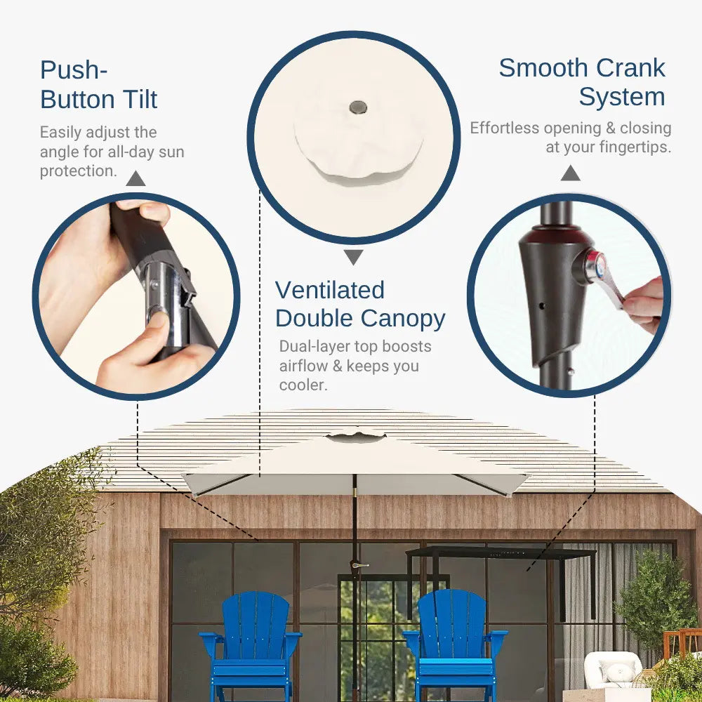 patio kingdom rectangular patio umbrella