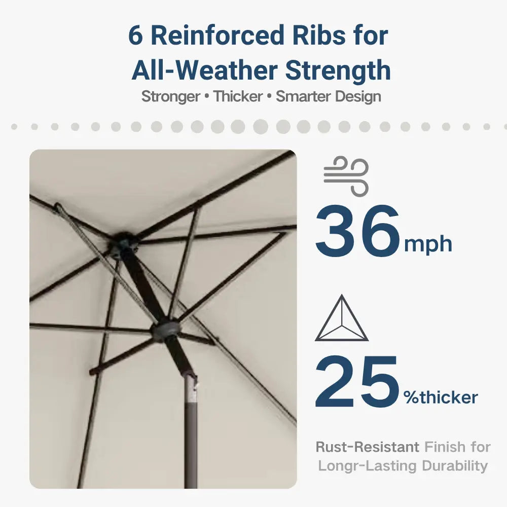 patio kingdom rectangular patio umbrella