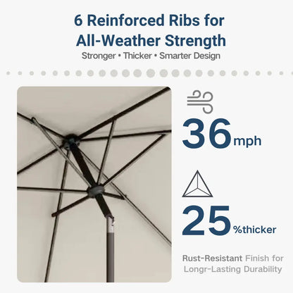 patio kingdom rectangular patio umbrella