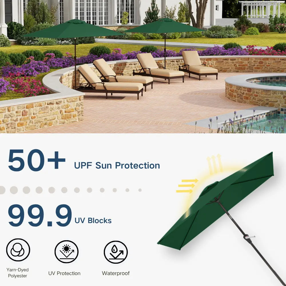 patio kingdom rectangular patio umbrella