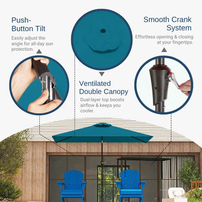 patio kingdom rectangular patio umbrella