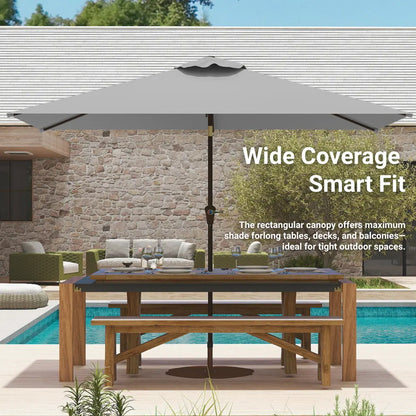patio kingdom rectangular patio umbrella