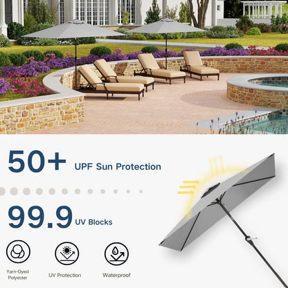 patio kingdom rectangular patio umbrella