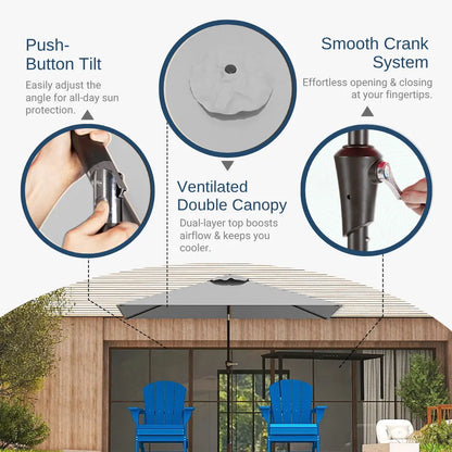 patio kingdom rectangular patio umbrella