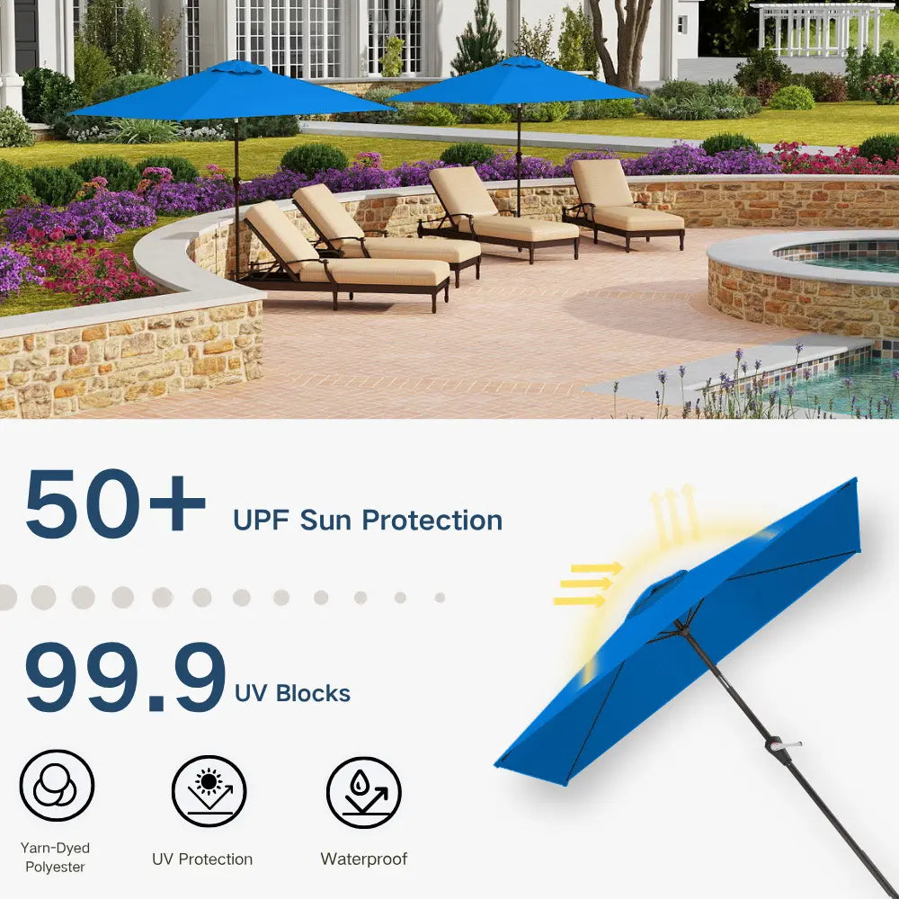 patio kingdom rectangular patio umbrella