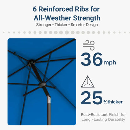 patio kingdom rectangular patio umbrella