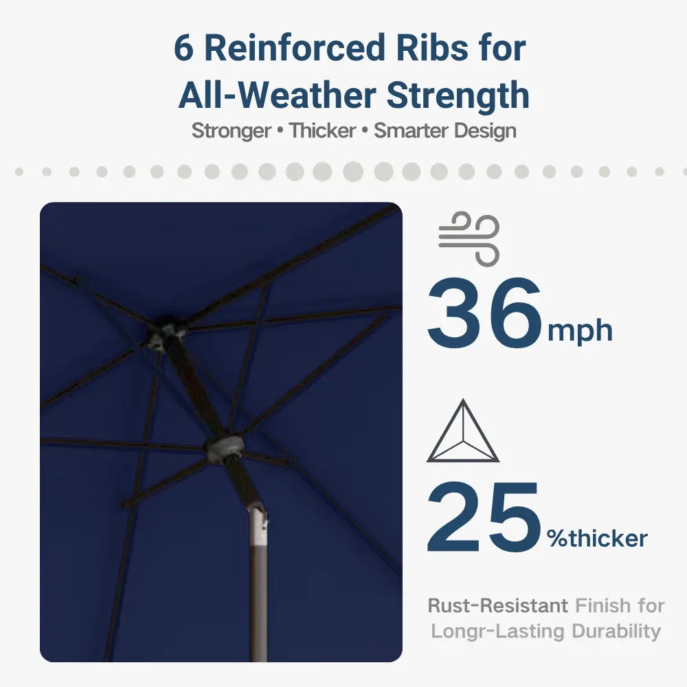 patio kingdom rectangular patio umbrella