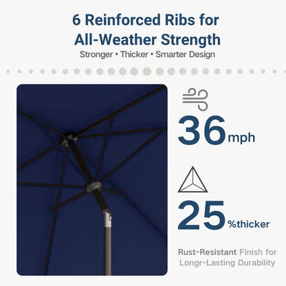patio kingdom rectangular patio umbrella