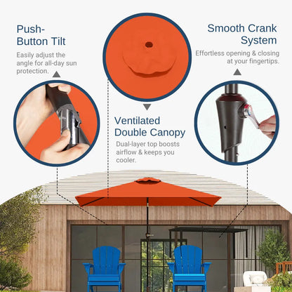 patio kingdom rectangular patio umbrella