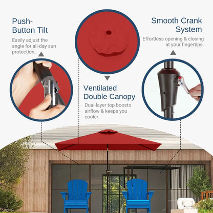 patio kingdom rectangular patio umbrella