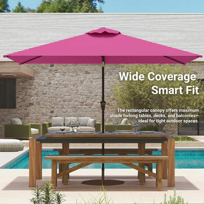 patio kingdom rectangular patio umbrella