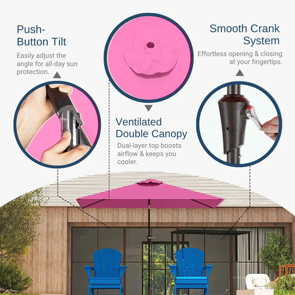 patio kingdom rectangular patio umbrella