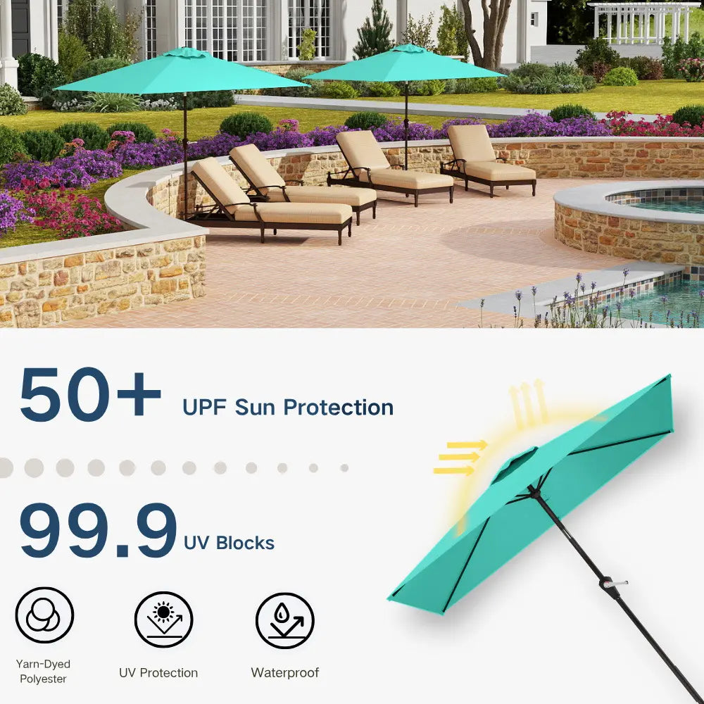 patio kingdom rectangular patio umbrella