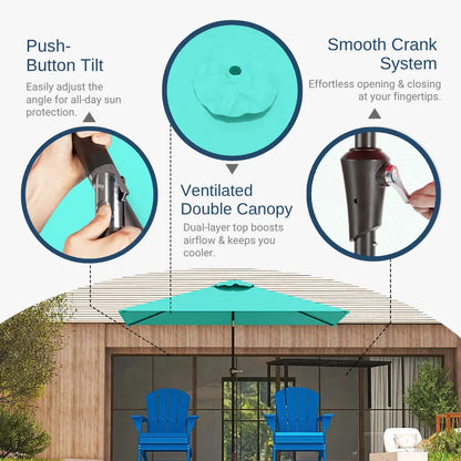 patio kingdom rectangular patio umbrella
