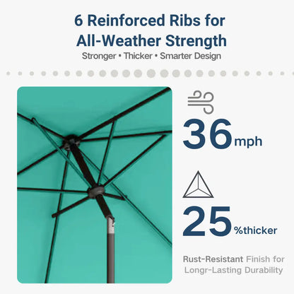 patio kingdom rectangular patio umbrella