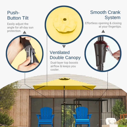 patio kingdom rectangular patio umbrella