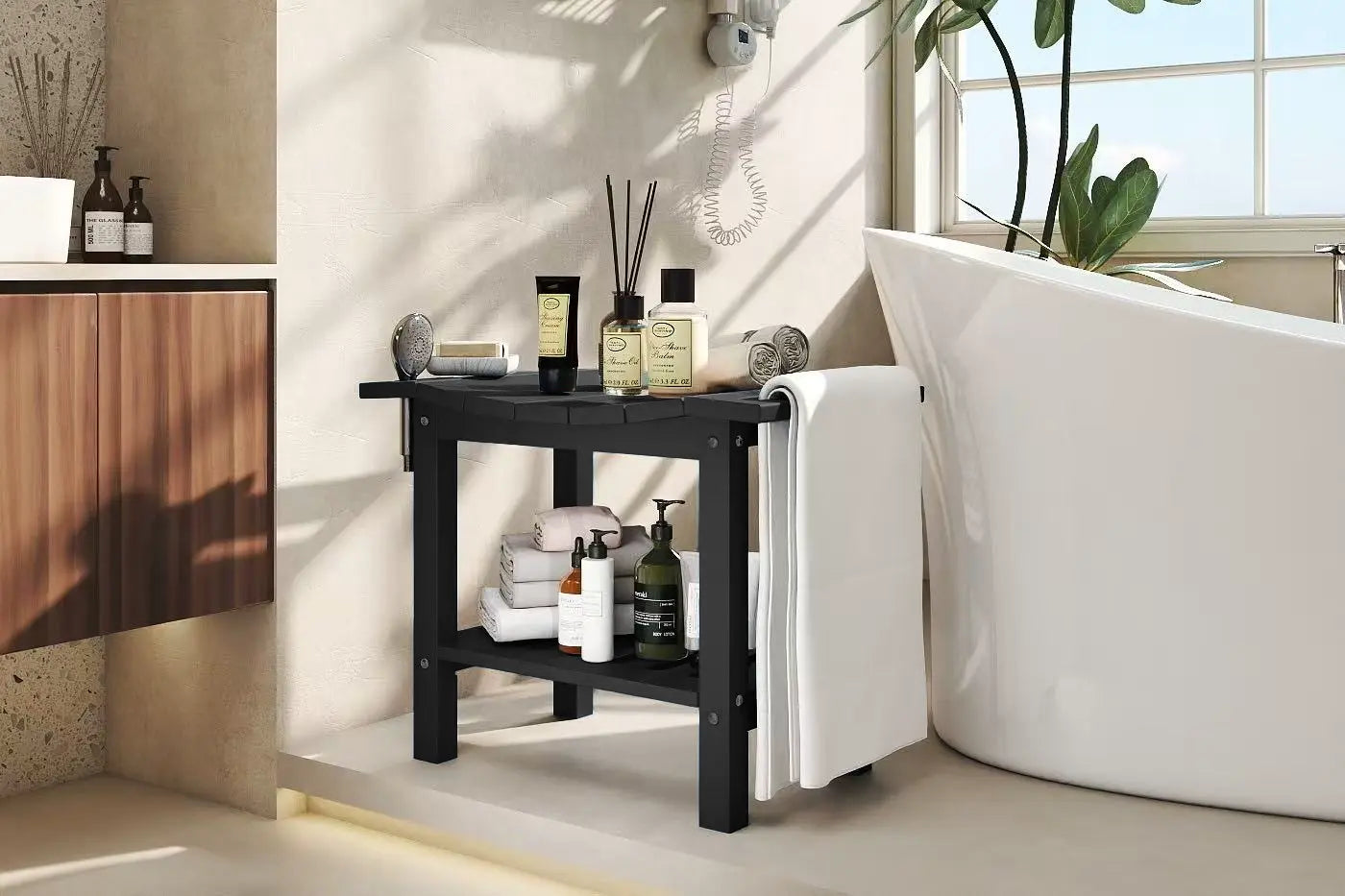 patio kingdom shower bench