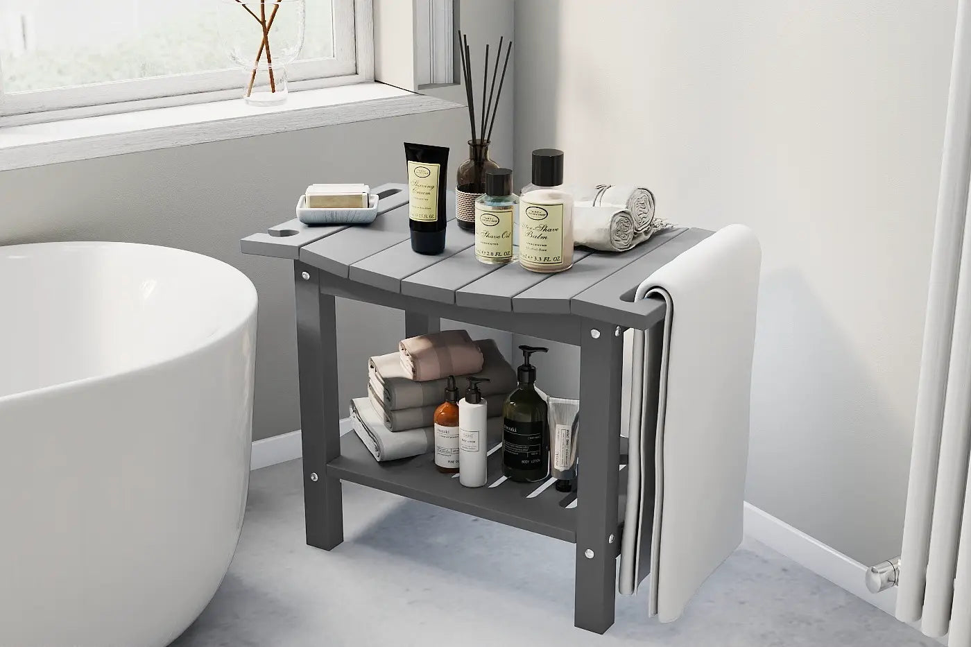 patio kingdom shower bench 
