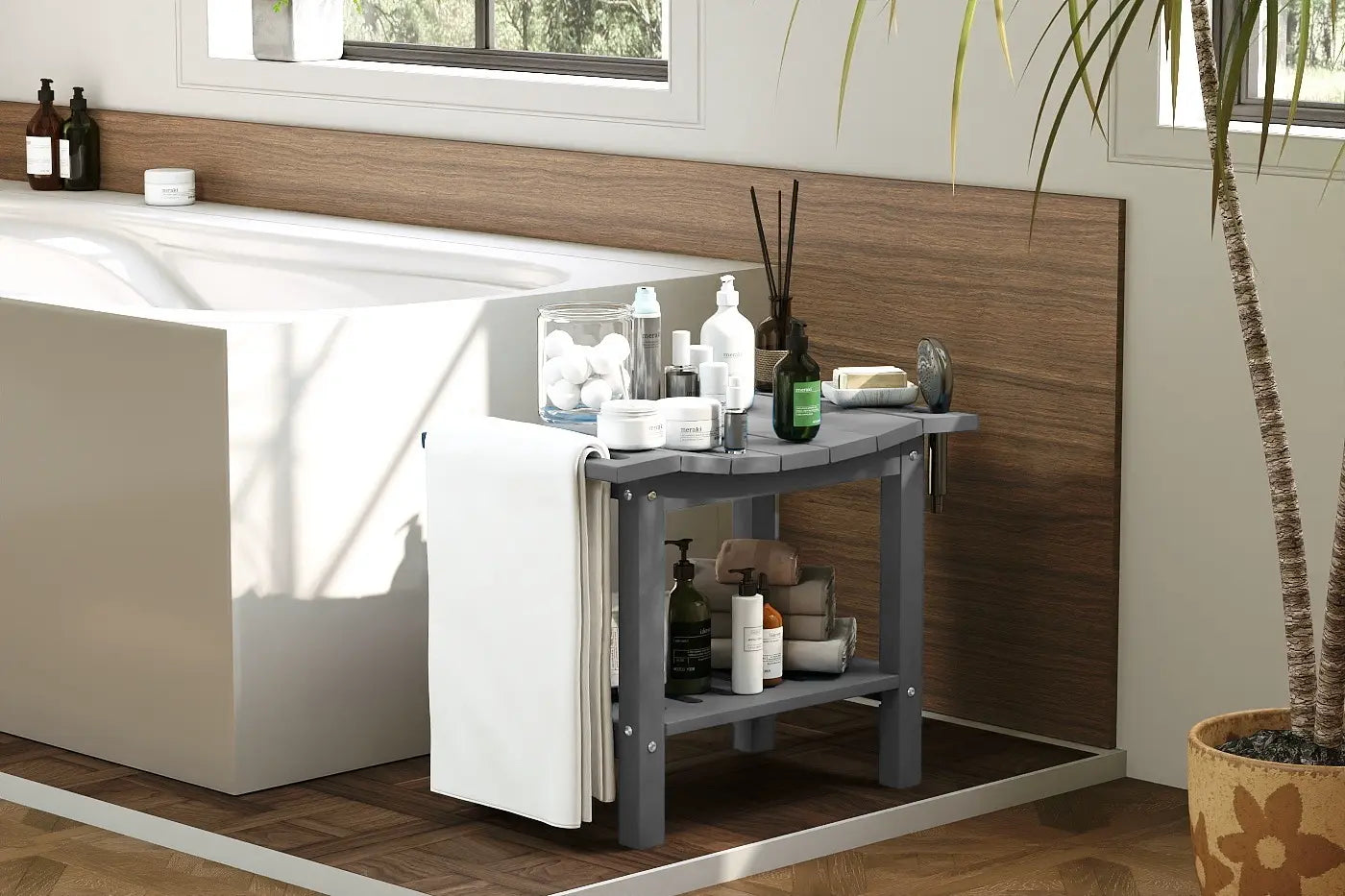 patio kingdom shower bench
