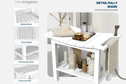 patio kingdom shower bench