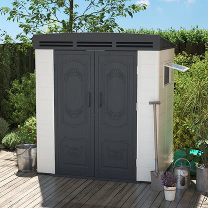 Resin Outdoor Storage Shed with Floor