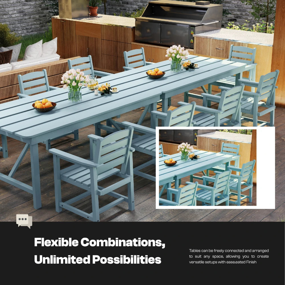 Patio Kingdom HDPE Dining table set