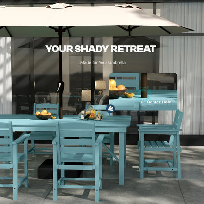 Patio Kingdom HDPE Dining table set