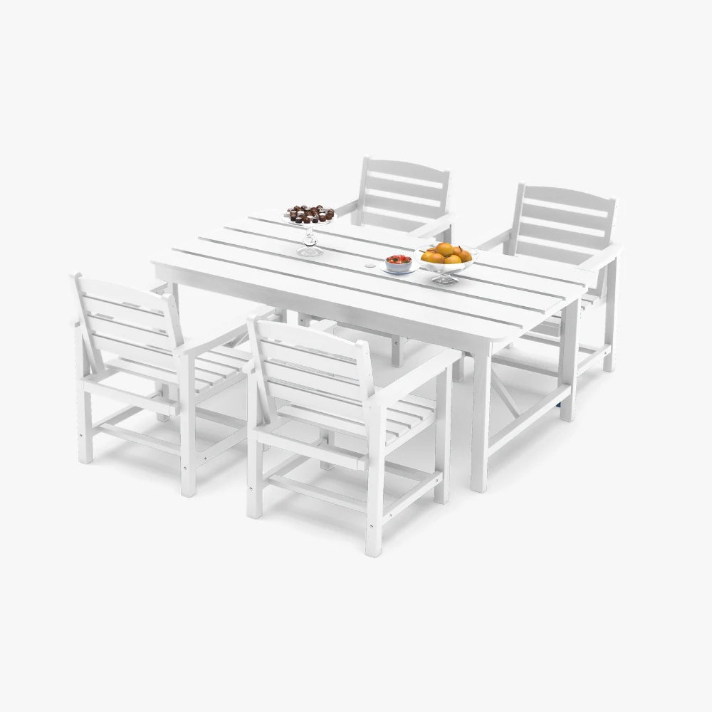 Patio Kingdom HDPE Dining table set