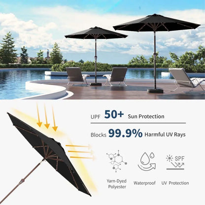 patiokingdom led outdoor umbrella