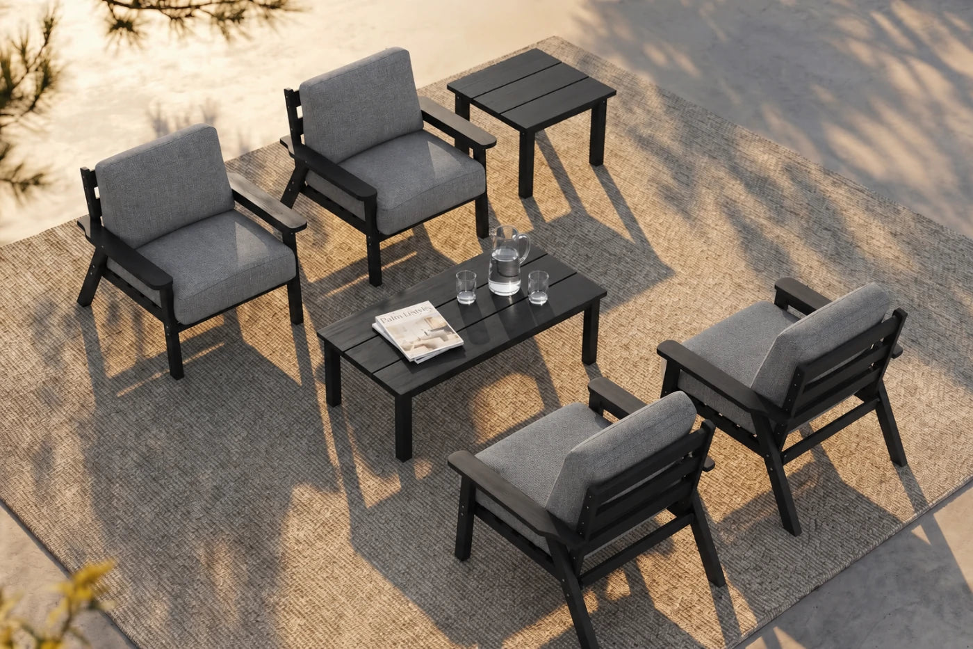 Perli™ HDPE Patio Armchair Set