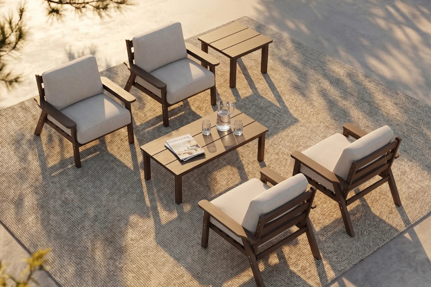 Perli™ HDPE Patio Armchair Set