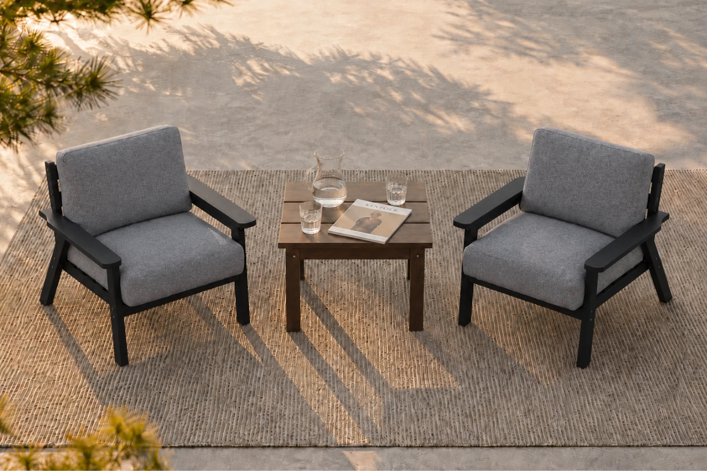 Perli™ HDPE Patio Armchair Set