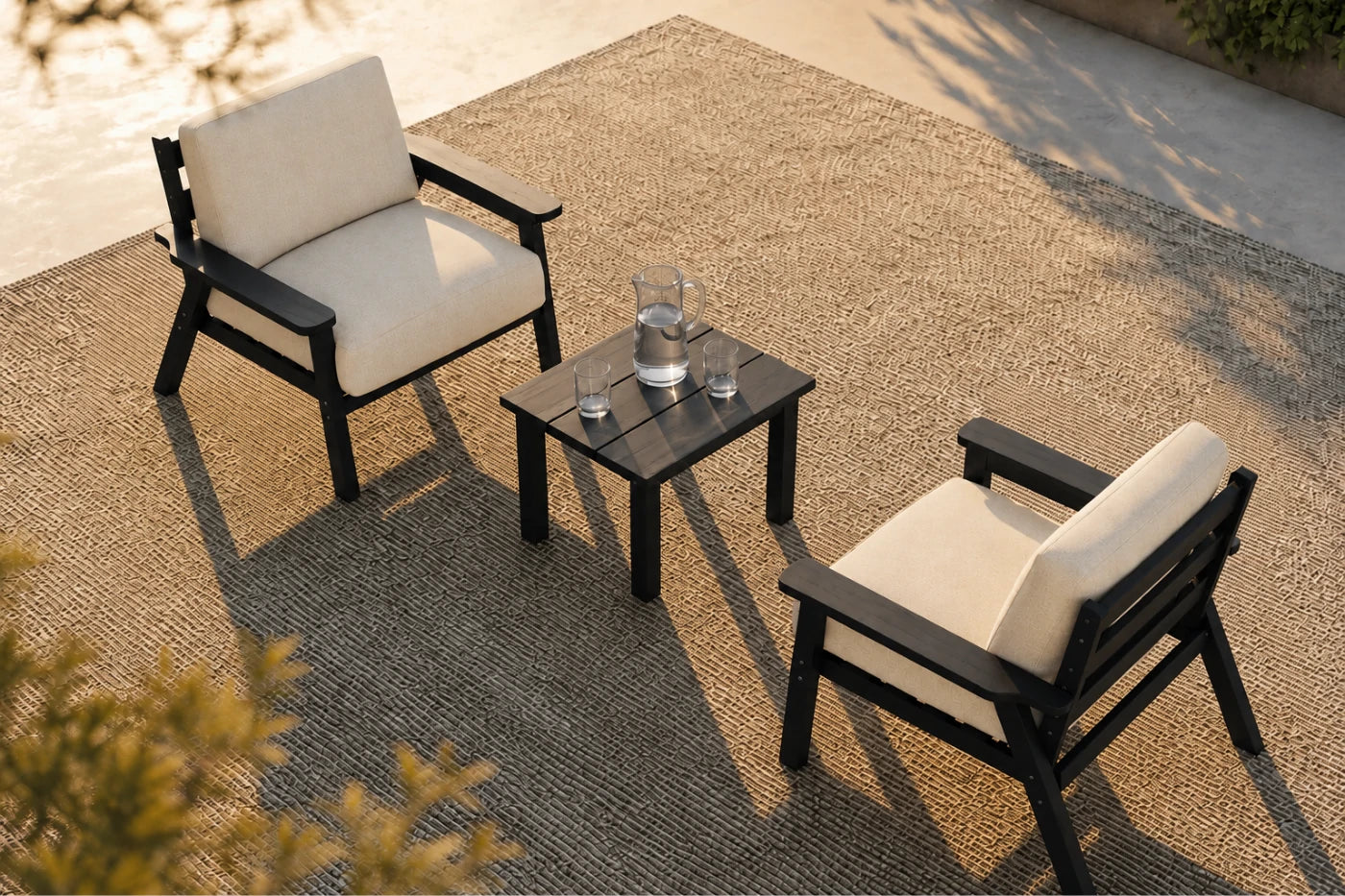 Perli™ HDPE Patio Armchair Set