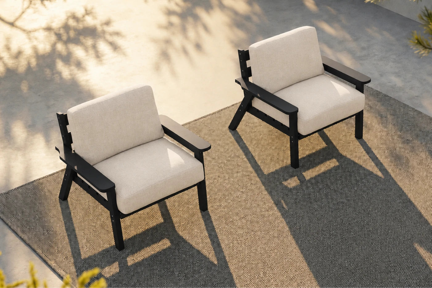 Perli™ HDPE Patio Armchair Set